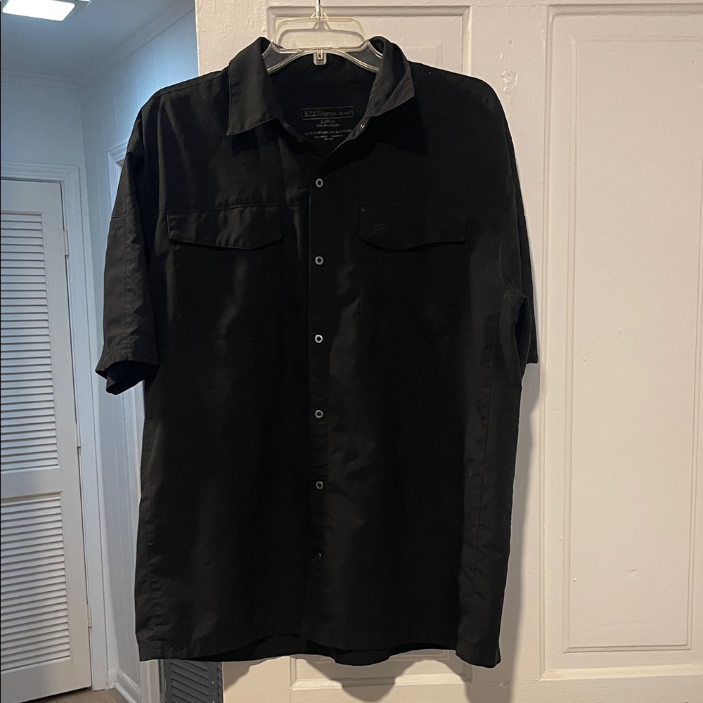 5.11 Tactical Black Casual Button (snap) Down Shirt